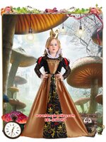 ชุดราชินีโพแดง Queen of Heart Alice in Wonderland สำหรับชุดแฟนซีเด็กหญิง เทพนิยาย Alice in Wonderland ขนาด 120, 130, 140