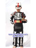 ชุดฮาโลวีน นักข้าผีโครงกระดูก สำหรับวันฮาโลวีน Skeleton (เสื้อ+กางเกง+หมวก) มีขนาด L(120-130)