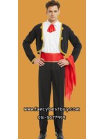 ชุดประจำชาติสเปน ชุดแฟนซีมาทาดอร์ Matador ชุดนานาชาติสเปน (ไม่รวมเสื้อสีขาวด้านใน) ฟรีไซด์ สำหรับสูง 170-180 ซม