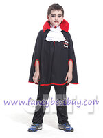 ชุดฮาโลวีน ชุดผี ชุดแฟนซีเด็กแดร๊กคูล่า แวมไพร์ สำหรับวันฮาโลวีน มีขนาด M (รุ่นนี้มีฟันปลอมให้ แต่ไม่รวมกางเกง)