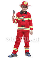 ชุดอาชีพ ชุดดับเพลิง ชุดแฟนซีนักดับเพลิงเด็ก Fireman ใส่ได้ทั้งเด็กชายหญิง ขนาด S, L, XL (อุปกรณ์ดับเพลิง ซื้อเพิ่มได้)