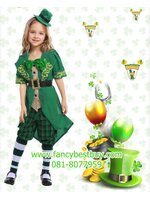 ชุดประจำชาติไอซ์แลนด์ สาวน้อยไอริช ชุดแฟนซีนานาชาติของไอซ์แลนด์ M(120-130) รวมหมวก+เข็มชุด+ถุงเท้า