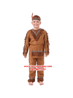 ชุดแฟนซีเด็กอินเดียแดง Indiana Boy มีขนาด S 115-125, M 125-140, L 140-155