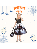ชุดฮาโลวีน ชุดกระโปรงฮาโลวีน สำหรับงานแฟนซี วันฮาโลวีน ชุด+กระเป๋า มีขนาด 110