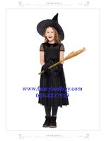 ชุดฮาโลวีน ชุดแม่มดสีดำ ชุดแม่มดใจร้าย วันฮาโลวีน Lovely BLACK Witch ขนาด S(100-120), M(120-130), L(130-140)