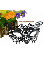 หน้ากากแฟนซี, หน้ากากปาร์ตี้, หน้ากากแฟนซีผู้หญิง แบบเหล็ก ขาแบบแว่น สีดำ