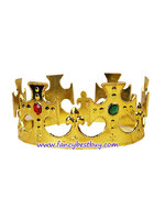 มงกุฎทองสำหรับชุดเจ้าชาย ชุดกษัตริย์ ชุดพระราชา สำหรับชุดแฟนซีเด็ก สำหรับศรีษะ 52-60 ซม. สูง 7 ซม.