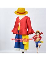 ชุดลูฟี่ วันพีช Luffy One Piece ชุดแฟนซีเด็ก มีขนาด 120, 130, 140 (รวมหมวก)
