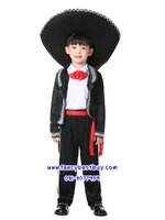 ชุดประจำชาติสเปน ชุดประจำชาติเม็กซิโก Mexico ชุดนานาชาติสเปน มีขนาด M(110-120), L(120-130), XL(130-140) รวมหมวกสีดำ