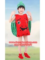 ชุดแฟนซีผลไม้ ชุดแตงโม Watermelon Costume เป็นชุดแฟนซีการแสดงสำหรับเด็ก ใส่ได้ทั้งชายและหญิง ขนาดฟรีไซด์ เหมาะกับสูง 100-130 ซม.