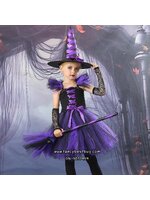 ชุดฮาโลวีน ชุดแม่มดสีม่วง สำหรับแฟนซีวันฮาโลวีน มี ขนาด M 95-105, L105-120, XL 120-140