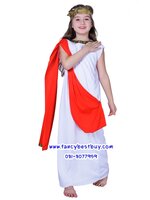 ชุดแฟนซีเด็ก ชุดเจ้าหญิงกรีก-โรมัน Athens Princess สำหรับใช้เป็นชุดประจำชาติอาณาจักรกรีก-โรมัน ขนาดฟรีไซด์ เด็กสูง 125-140 ซม.