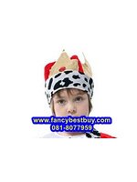 มงกุฎพระราชาแบบผ้า+หนัง สำหรับประกอบชุดเจ้าชาย ชุดกษัตริย์ ชุดพระราชา สำหรับชุดแฟนซีเด็ก