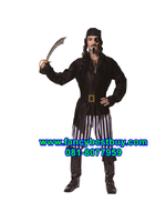 ชุดแฟนซีผู้ชาย ชุดโจรสลัด Carribian Pirates ขนาด Free size (170-180 cm)
