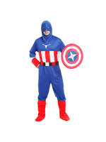 ชุดแฟนซีผู้ชาย ชุดกัปตันอเมริกา Captain America ขนาดฟรีไซด์