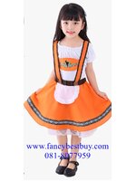 ชุดแฟนซีเด็กหญิง ชุดเยอรมัน ชุดนานาชาติ ชุดประจำชาติเยอรมัน ชุดสวิตเซอร์แลนด์ ชุดบาวาเรียน (คู่กับชุดเด็กชาย FB28011) มีขนาด S(110-120), M(120-130), L(130-140)