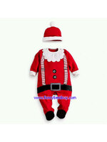 ชุดคริสมาสเด็กเล็กและเด็กทารก Christmas Costume สำหรับ เทศกาลวันคริสมาส(ปลายขาหุ้มขา ไม่ได้หุ้มถึงเท้า) มีขนาด 80