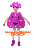 ชุดเห็ด Mushroom เป็นชุดแฟนซีการแสดงสำหรับเด็ก ใส่ได้ทั้งชายและหญิง ขนาดฟรีไซด์ เหมาะกับสูง 100-130 ซม.