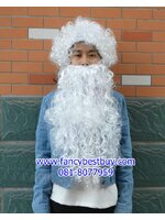 ผมและเคราสำหรับใส่คู่แซนต้า เด็กโตและผู้ใหญ่ สำหรับ เทศกาลวันคริสมาส