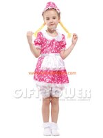 ชุดแฟนซีเด็ก ชุดแม่บ้าน Maid หรือ หนูน้อยตุ๊กตา Pink Rag Doll Girl มีขนาด S, M, L (ชุดทำมาเล็ก ซื้อใหญ่ขึ้น 1 ขนาดได้)
