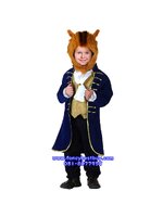 ชุดเจ้าชายแฟนซีเด็ก ชุดเจ้าชายอสูร The Beast Costume พร้อมหมวกหัวอสูร ไม่มีกางเกง มีขนาด S 115-130, M 130-140