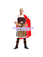 ชุดแฟนซีผู้ชาย ชุดนักรบโรมัน กษัตริย์โรมัน Roman Worrior ขนาดฟรีไซด์ (เกรด B ผ้าทองเป็นสีเหลือมๆ)