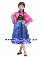 ชุดเจ้าหญิง แอนนา (ANNA) จาก Frozen สำหรับแฟนซีเด็กหญิง เทพนิยายในปราสาทดีสนีย์ Disney Princess ขนาด L, XL