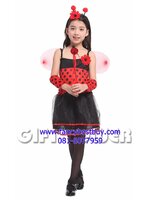 ชุดเด็กแฟนซีแมลงเต่าทองน้อย แบบที่ 7 ขนาด M, L (รุ่นนี้รวมไม้คทาเต่าทอง)
