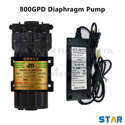 800 GPD ปั๊มไดอะแฟรม Diaphragm ปั๊มอัด(ผลิต)+หม้อแปลงไฟ JD Brand