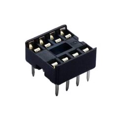 IC Socket 8 Pins Pitch 2.54mm (dual wipe contact)