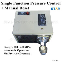 0.8 - 3.0 Mpa. Single Function Pressure Switch control + Manual Reset C130X0M2