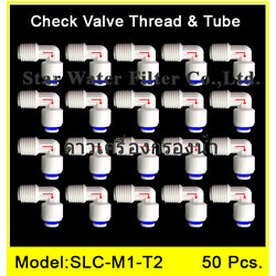 CHECK VALVE (วาล์วกันกลับ) 1/8MIP x 1/4OD Plastic สวมเร็ว Speed Fit 50 pcs.