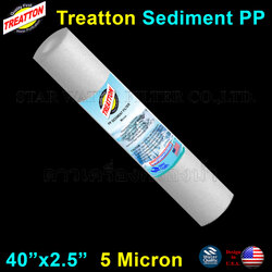 ไส้กรองน้ำ Sediment (PP) 40 นิ้ว x 2.5 นิ้ว 5 Micron Treatton