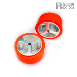 ล้อยางอะลูมิเนียม JSUMO ขนาด 43 x 20mm แกน 4 mm