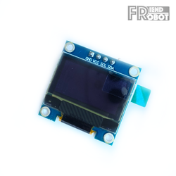จอ OLED 0.96 นิ้ว I2C ตัวอักษรสีฟ้า