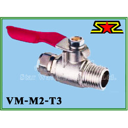 บอลวาล์ว ขนาด เกลียว 1/4" x ท่อ 3/8" Star