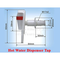 ก๊อกน้ำร้อน แบบแก้วชน เกลียวนอก ก้านโค้ง # 59