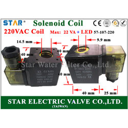 Solenoid Square coil I.D.14.5 mm,Height:40 mm 220VAC 22VA