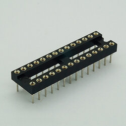 IC Socket 28 Pins Pitch 2.54mm (round hole pin)