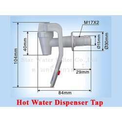 ก๊อกน้ำร้อน แบบแก้วชน เกลียวนอก ก้านเหลี่ยม # 76