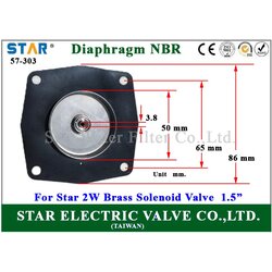 ยาง NBR Diaphragm สำหรับ 2W Brass solenoid valve Star 1.5 นิ้ว