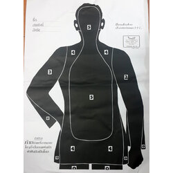 เป้า P.P.C. เป้าปืนหุ่นคนพีพีซี PPC (แพ็ค 20 แผ่น)