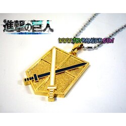 สร้อย Attack on Titan ทหารฝึกหัด สีทอง (สายสร้อยคละแบบ)