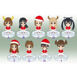 K-on! Santa Mini figure (1ตัว,แท้)[A,B,D,E,G,H]