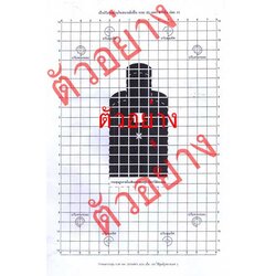 เป้าปรับศูนย์รบในสนามยิงปืน ระยะ 25 เมตร สำหรับ ปลย.11 (แพ็ค 20 แผ่น)