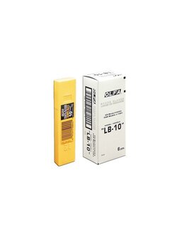 ใบมีดคัตเตอร์ 18 มม. (หลอด10ใบ) OLFA LB-10 (แพ็ค 6 หลอด)