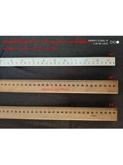 ไม้บรรทัด ทำจากไม้จริง คุณภาพดี งานสกรีนสวย ( มี 3 ขนาดให้เลือก)