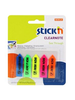 ฟิล์มดัชนี พิมพ์ SIGN HERE STICK’N #21192