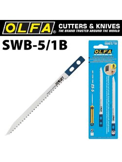 ใบเลื่อย OLFA SWB-5 ( ใช้สำหรับมีดคัตเตอร์ CS-5) 1 แผง มี 1ใบมีด