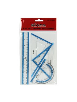 ชุดเรขา INCA 8 นิ้ว D-4020 ( มี 4 สีให้เลือก)